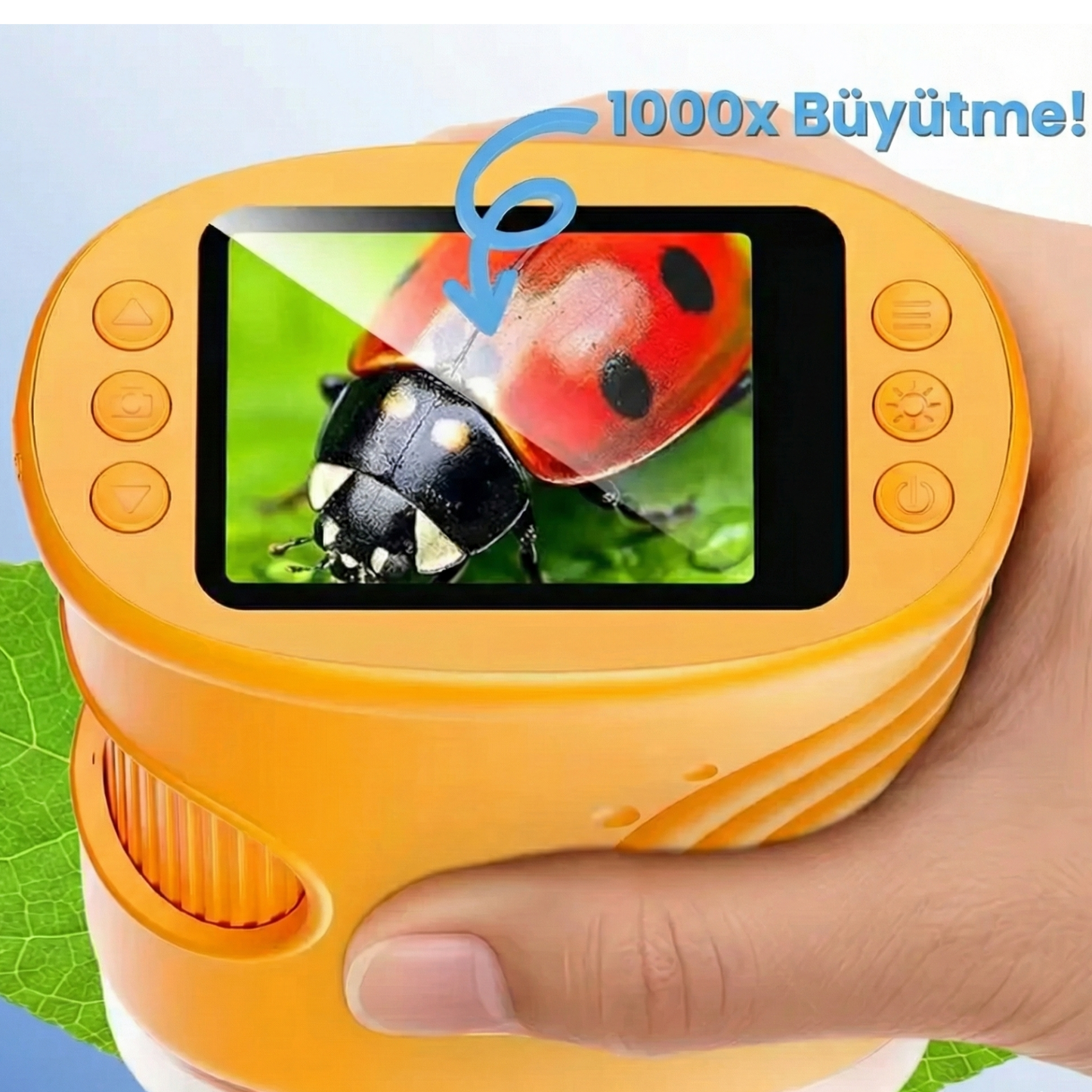 MikroMercek™ Pro: Taşınabilir Dijital Eğitim & Keşif Mikroskobu (1000x Zoom)